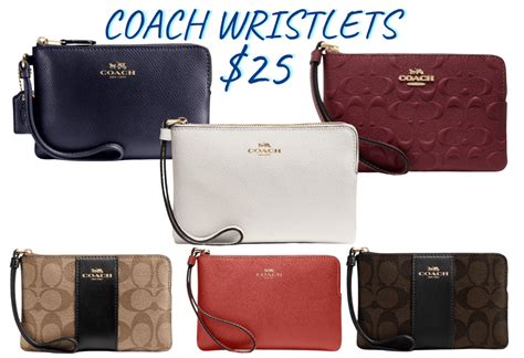 discontinued coach wristlets